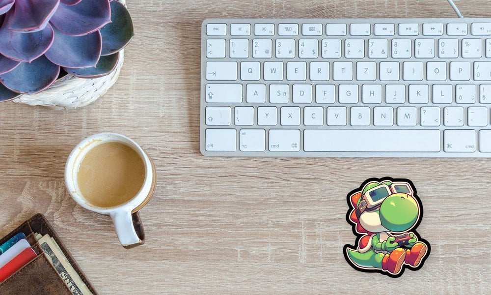 Yoshi Vr Gamer Sticker