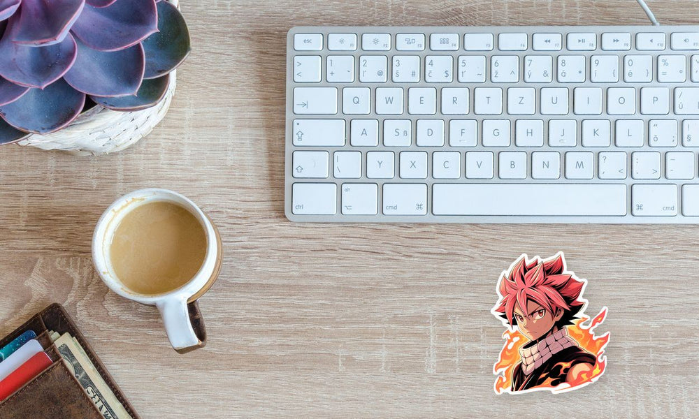 Fairy Tail Natsu Dragneel with Fire Sticker