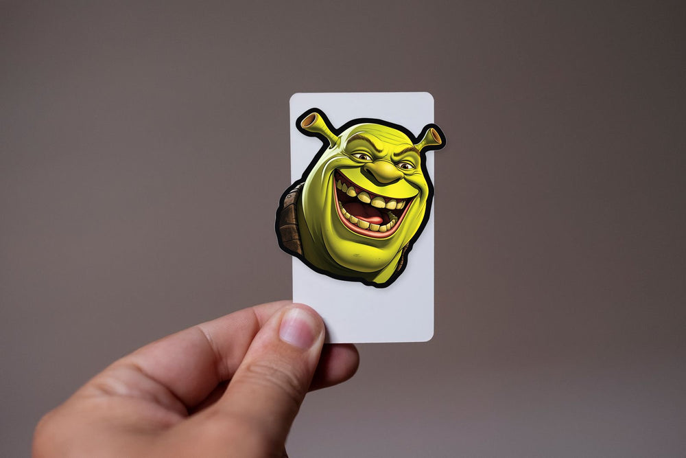 Funny Shrek Smiles Widely Sticker