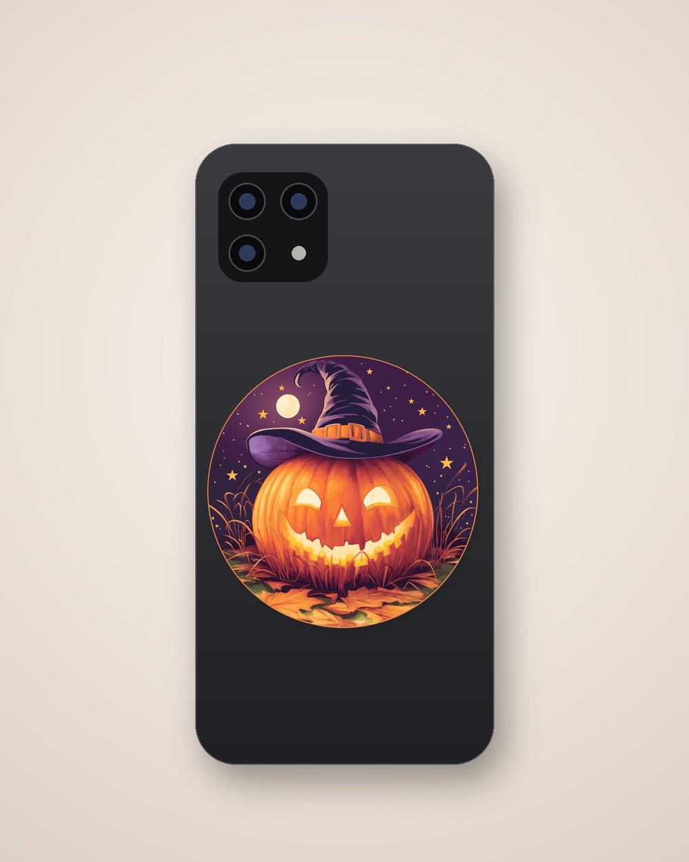 Halloween Pumpkin Witch Hat Sticker