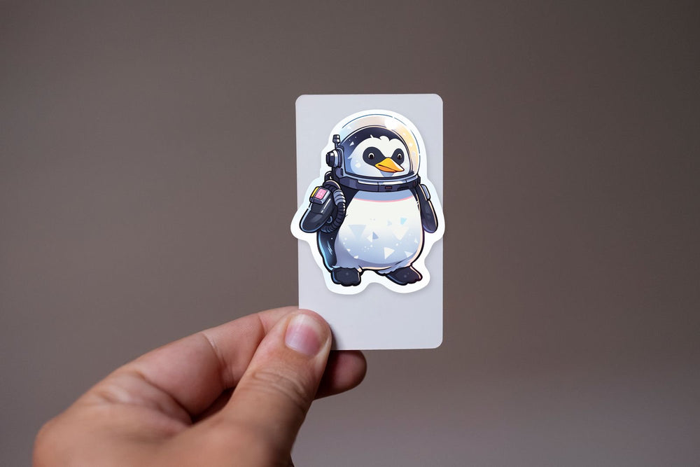 Funny Penguin Astronaut Sticker