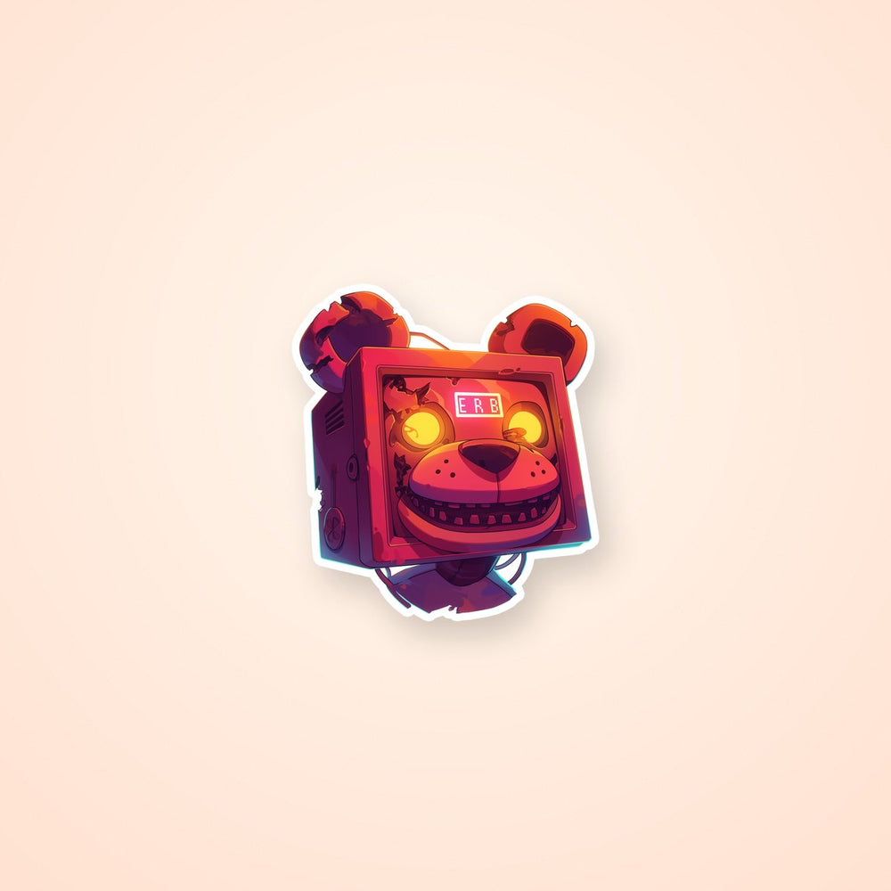 Broken Robotic Bear Fnaf Sticker