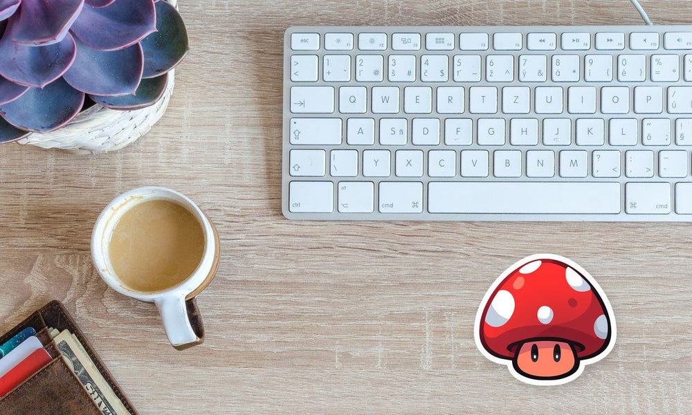 Mario Super Mushroom 2D Sticker