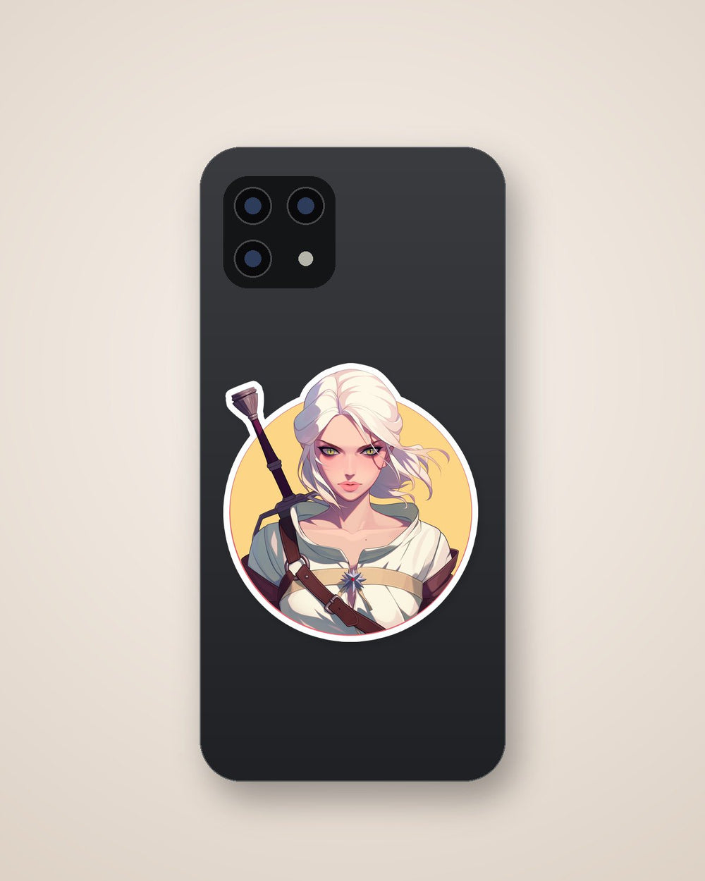 Ciri the Witcher Anime Style Sticker