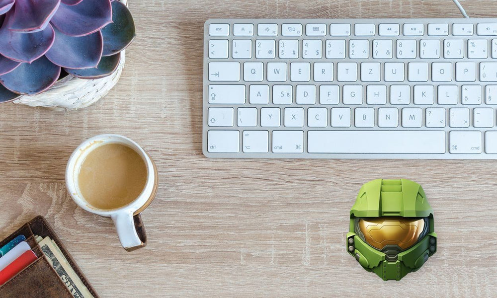Aesthetic Green Master Chief Helmet Sticker
