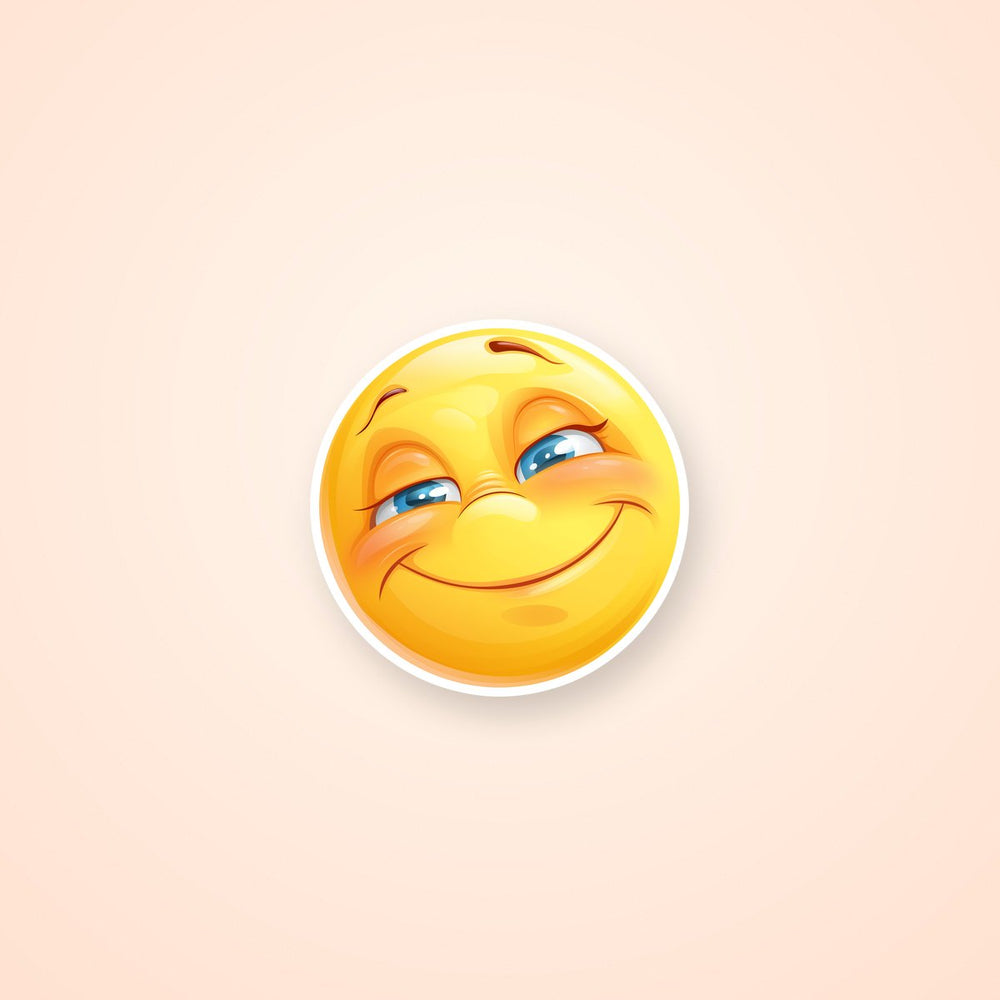 Smiley Face Wavy Emoticon Sticker