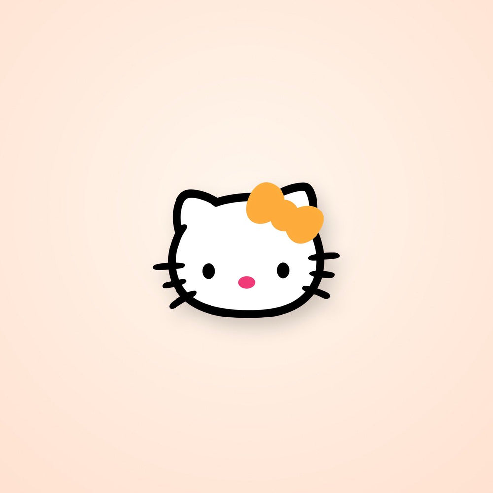 Hello Kitty Yellow Bow Sticker