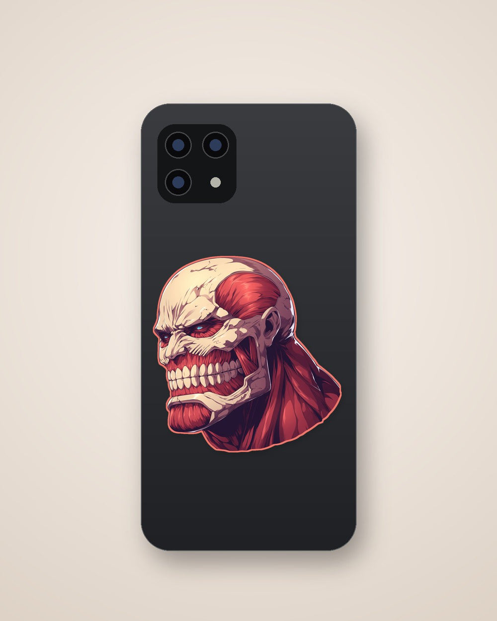 Anime Titan Head Aot Sticker