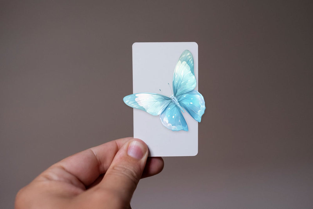 Blue Butterfly Aesthetic Sticker