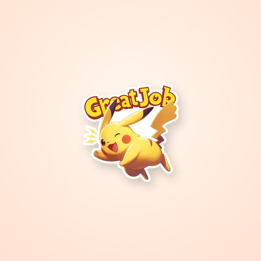 Pokemon Pikachu Great Job Sticker
