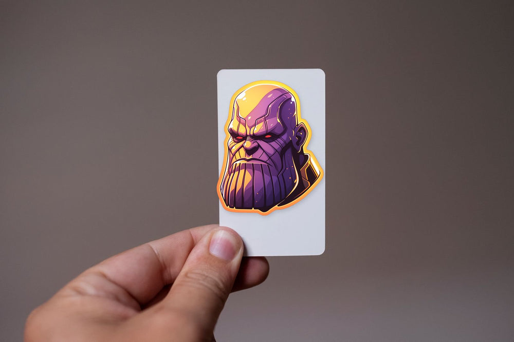 Marvel Brutal Thanos Orange Stroke Sticker