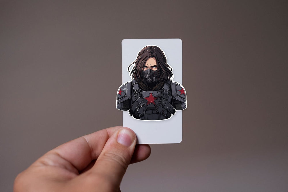 Marvel Winter Soldier Art Sticker