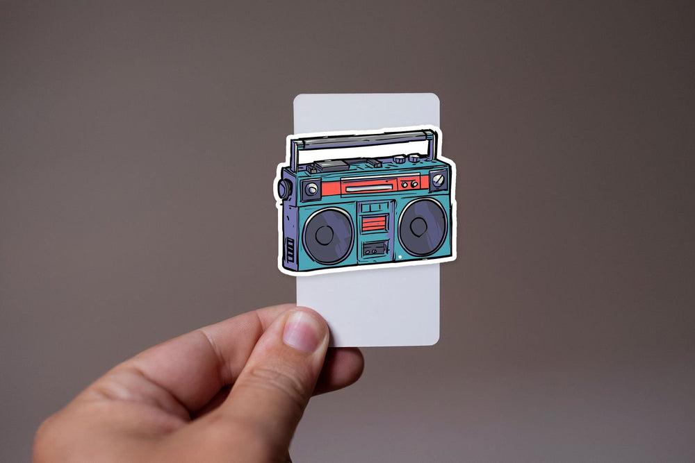 Retro Boombox Vintage Music Hip-Hop Sticker