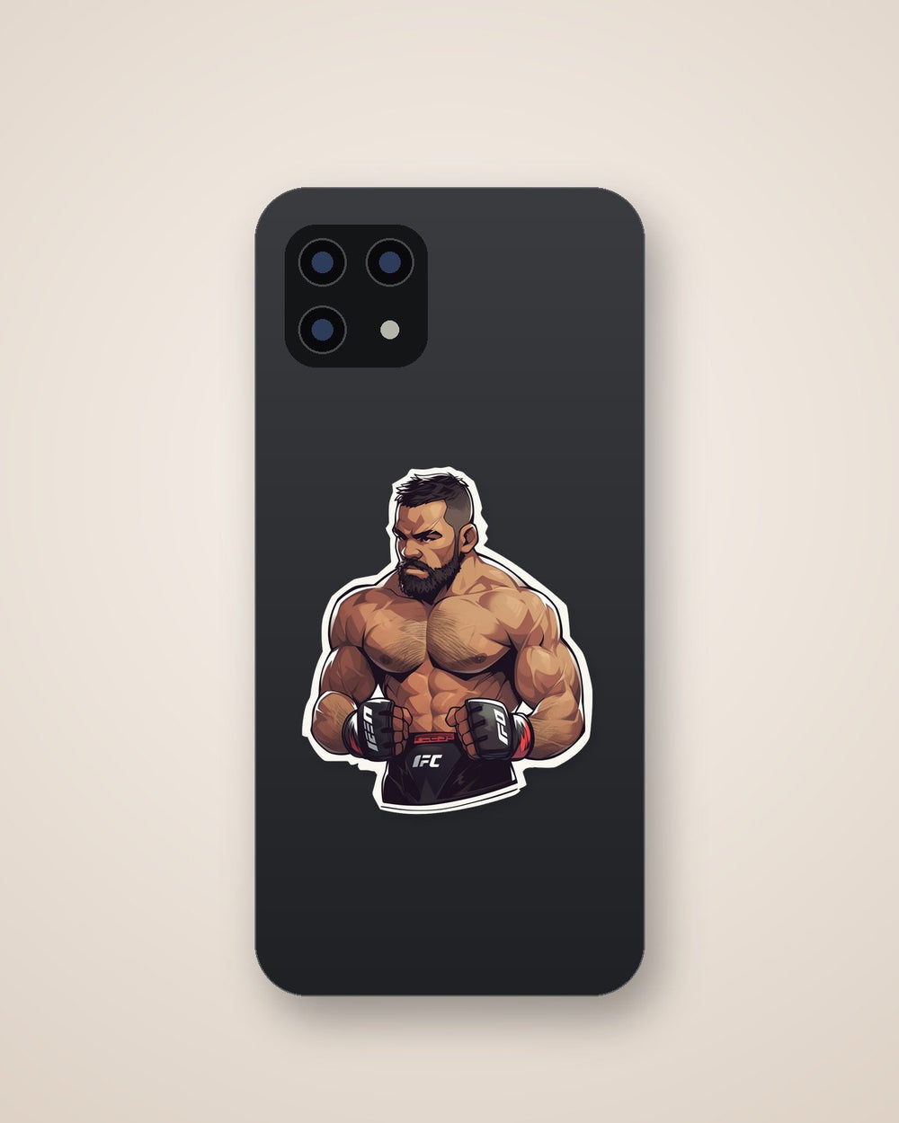 UFC Bearded Fighter Sticker