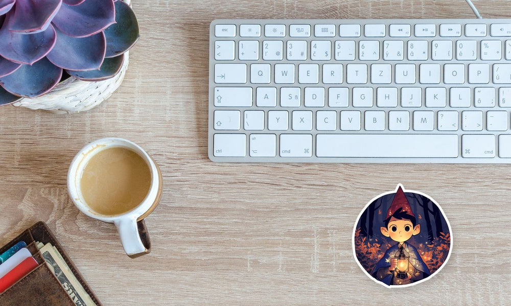 Wirt Lantern Forest Cartoon Sticker