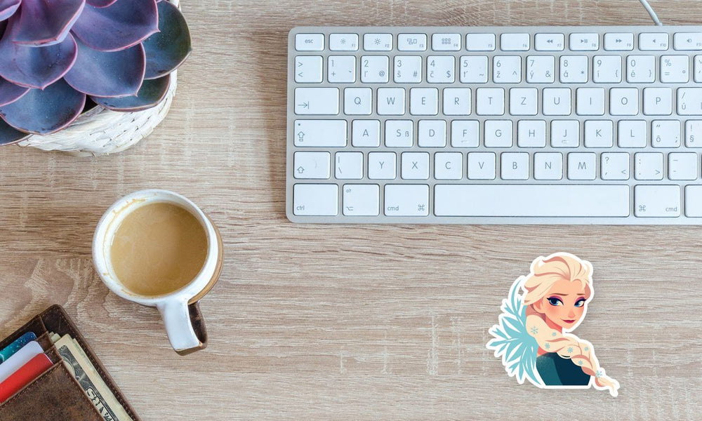 Elsa Frozen Snowflake Winter Sticker