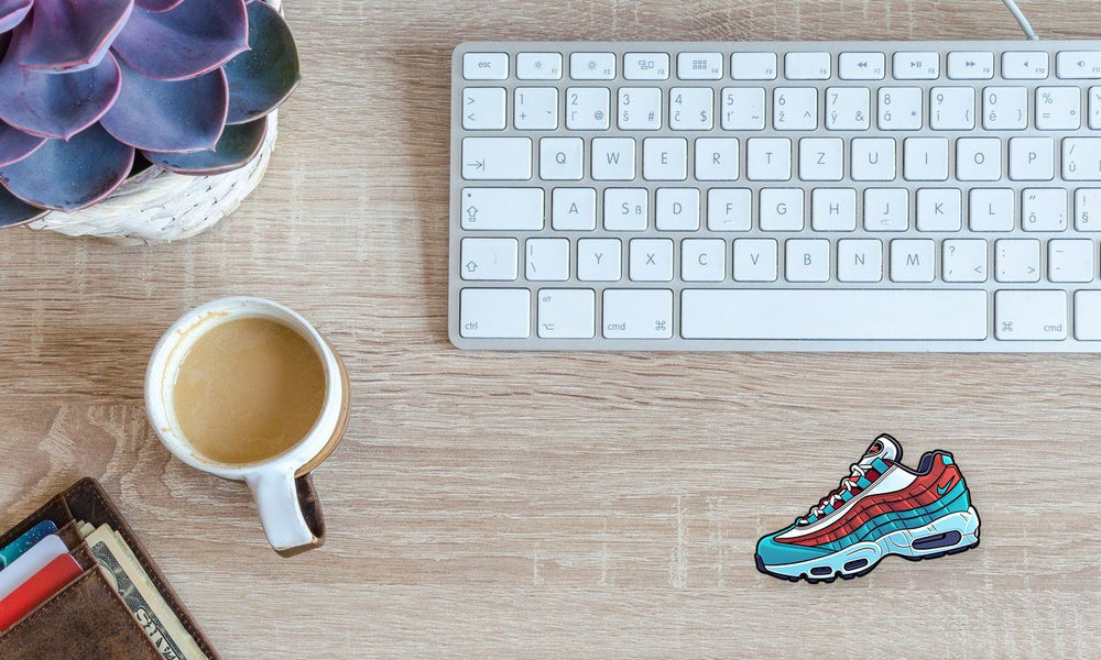 Blue & Red Nike Air Max 95 Shoe Sticker