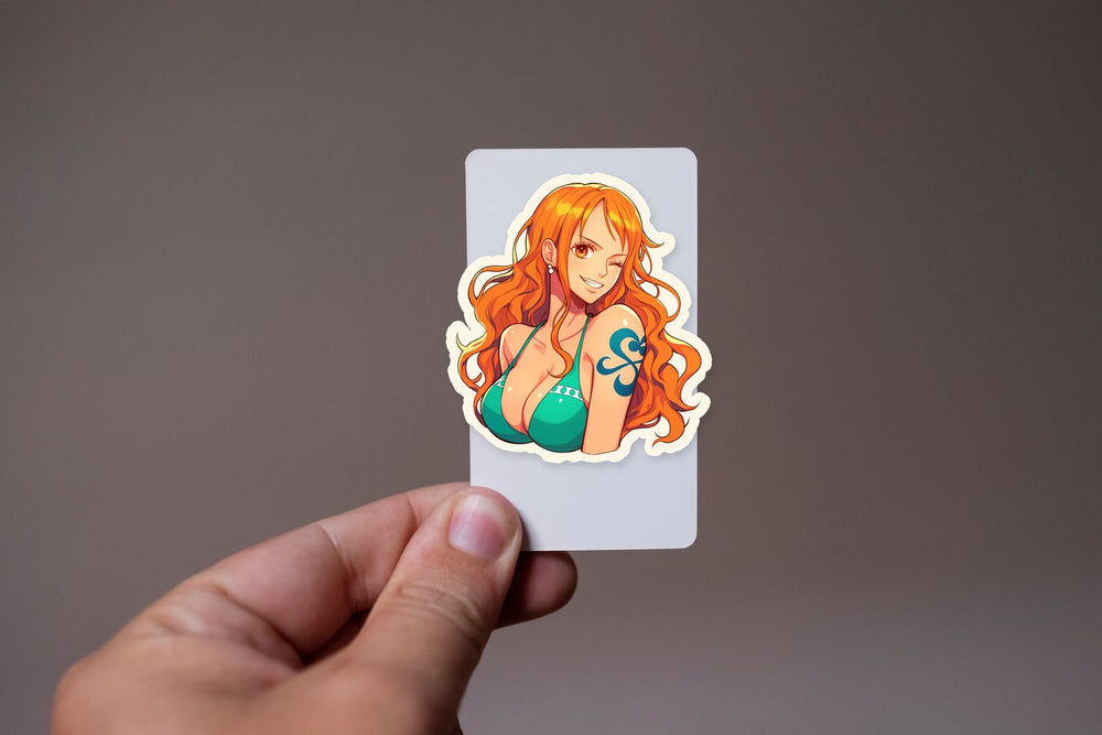 One Piece Nami Winking Sticker