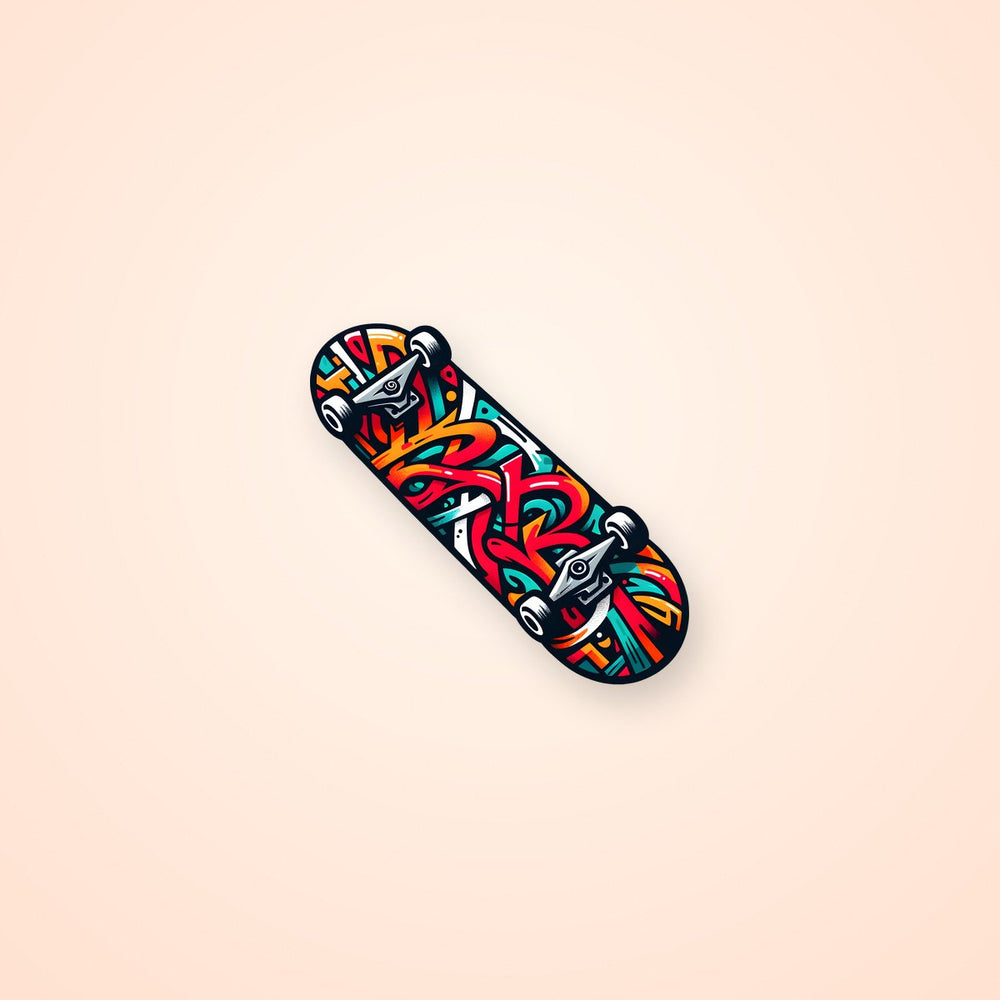 Graffiti Skateboard Colorful Sticker