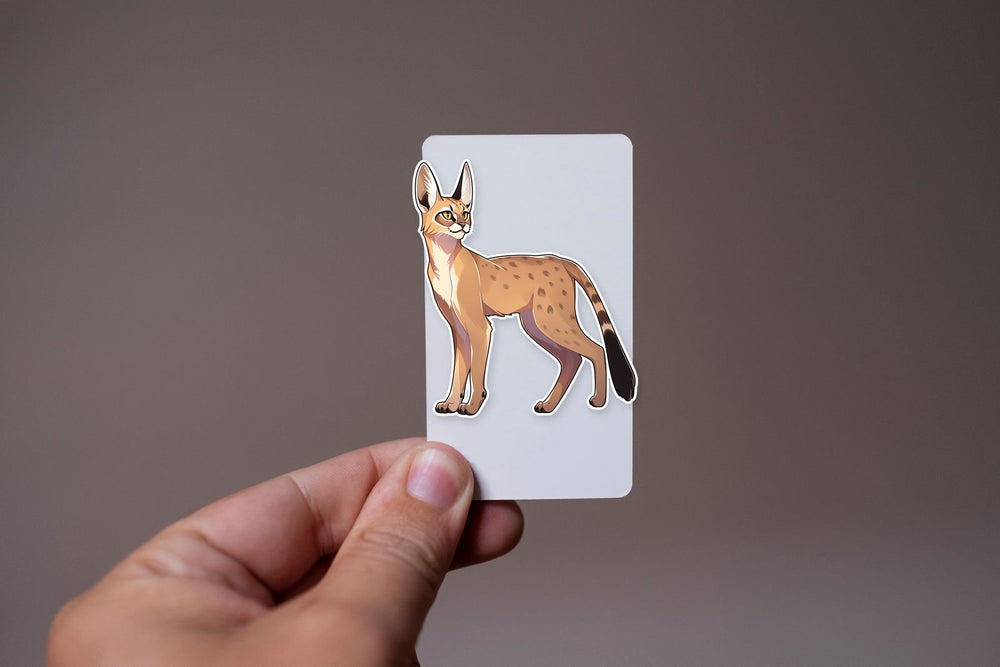Beige Caracal Aesthetic Sticker