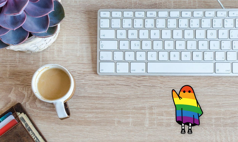 Lgbt Rainbow Ghost Pride Sticker