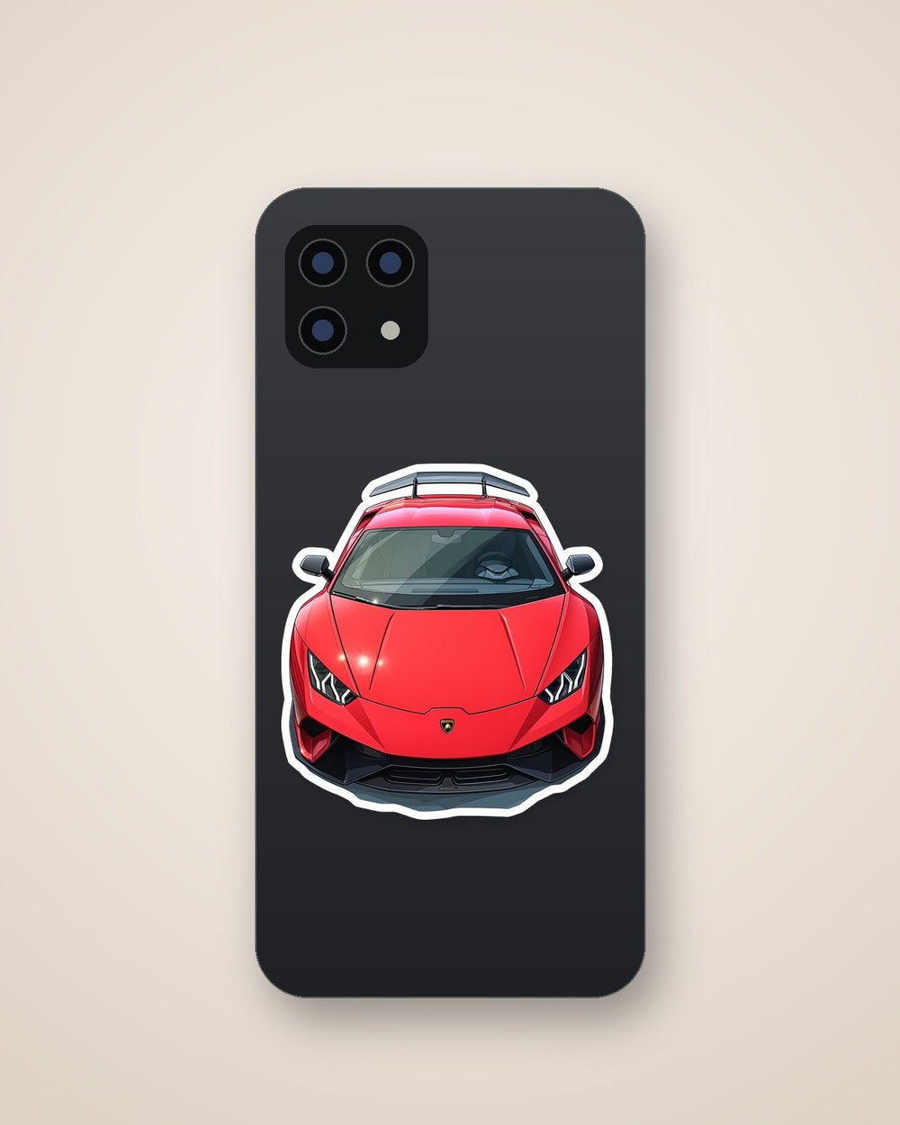 Red Lamborghini Huracan Car Sticker