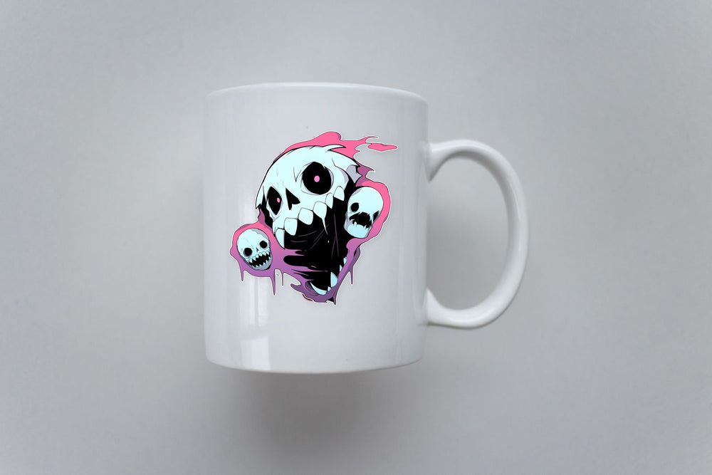 Halloween Scary Ghosts Skulls Sticker