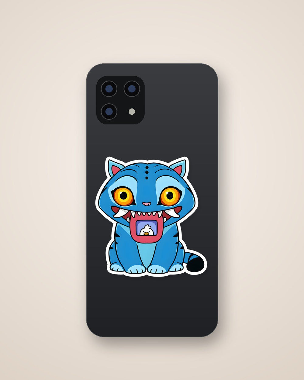 Kpop Demon Hunters Derpy Tiger Cute Sticker