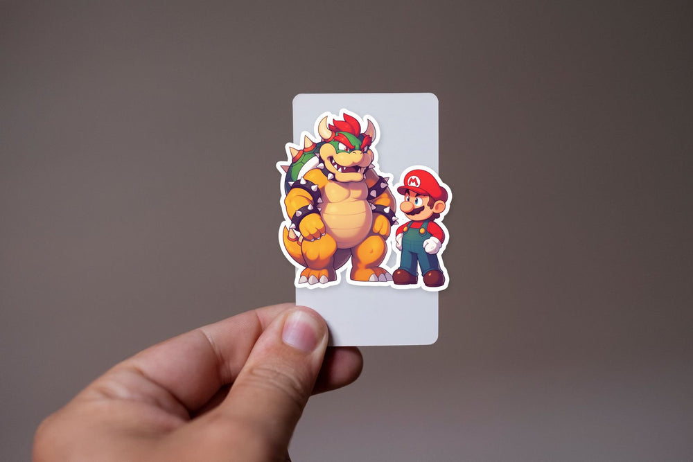 Mario & Bowser Friendship Sticker
