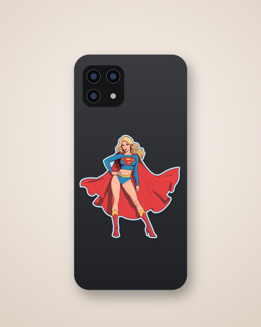 Supergirl Retro Comix Sticker