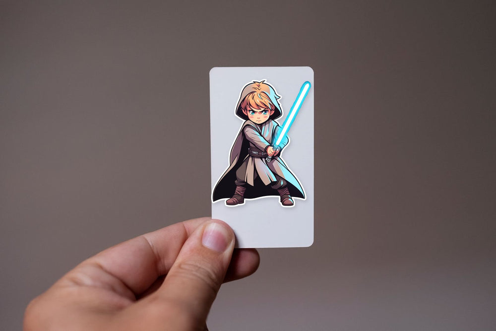Star Wars Child Jedi with Lightsaber Sticker