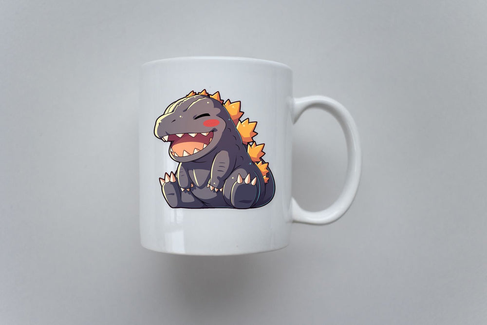 Kawaii Smiling Godzilla Sticker