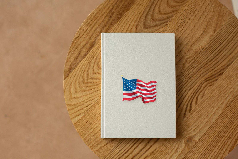 Waving USA Flag Sticker