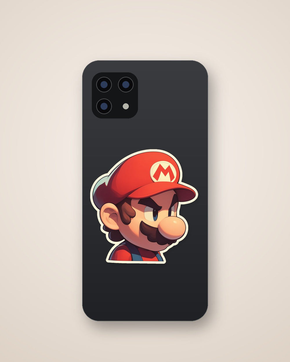 Super Mario Bros Mario Serious Look Sticker