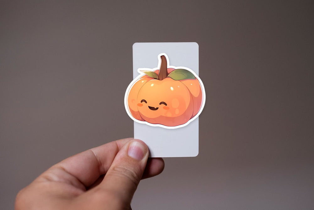Halloween Cute Smiling Pumpkin Sticker