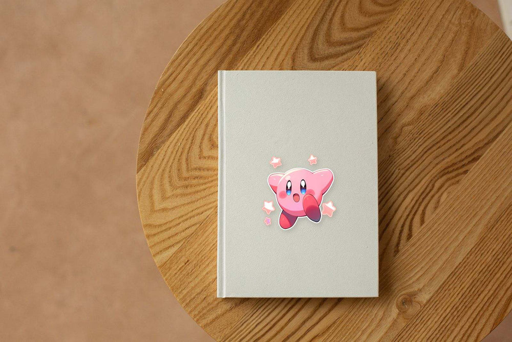 Kirby and Stars Sticker