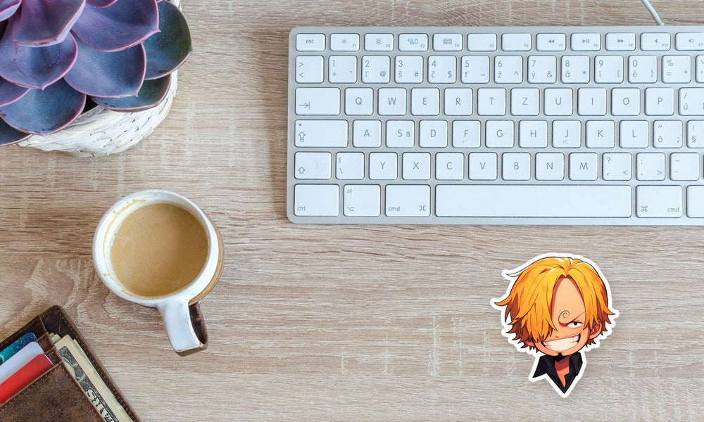 One Piece Funny Sanji Head Sticker