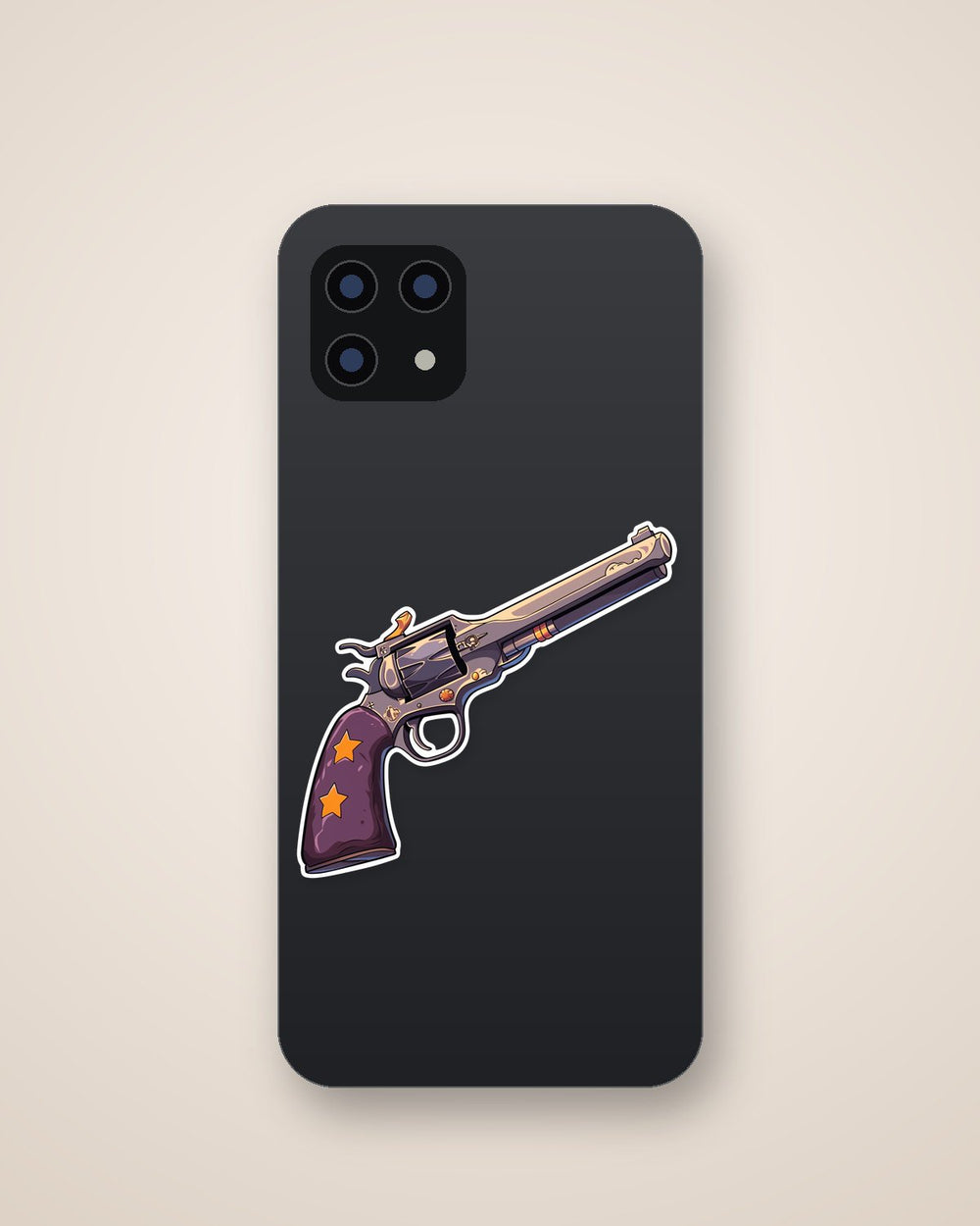 Aesthetic Revolver Art Sticker