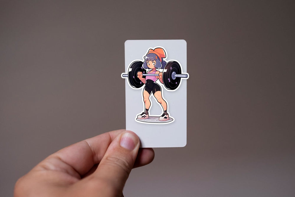 Anime Chic Weight Training Sticker