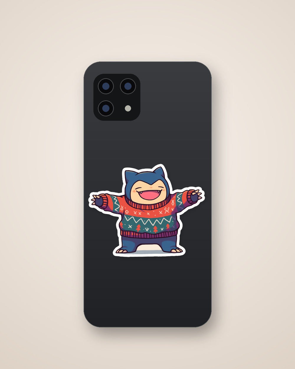 Snorlax Christmas Sweater Sticker