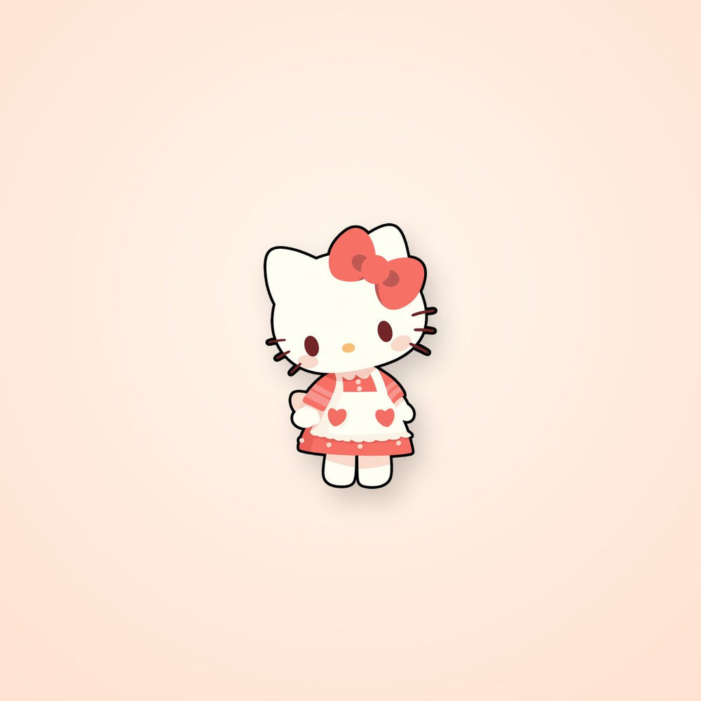 Hello Kitty Tiny Dress Cute Sticker