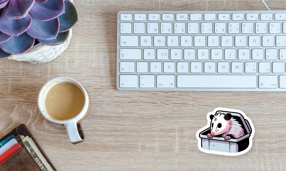 Trash Possum Dumpster Gremlin Sticker