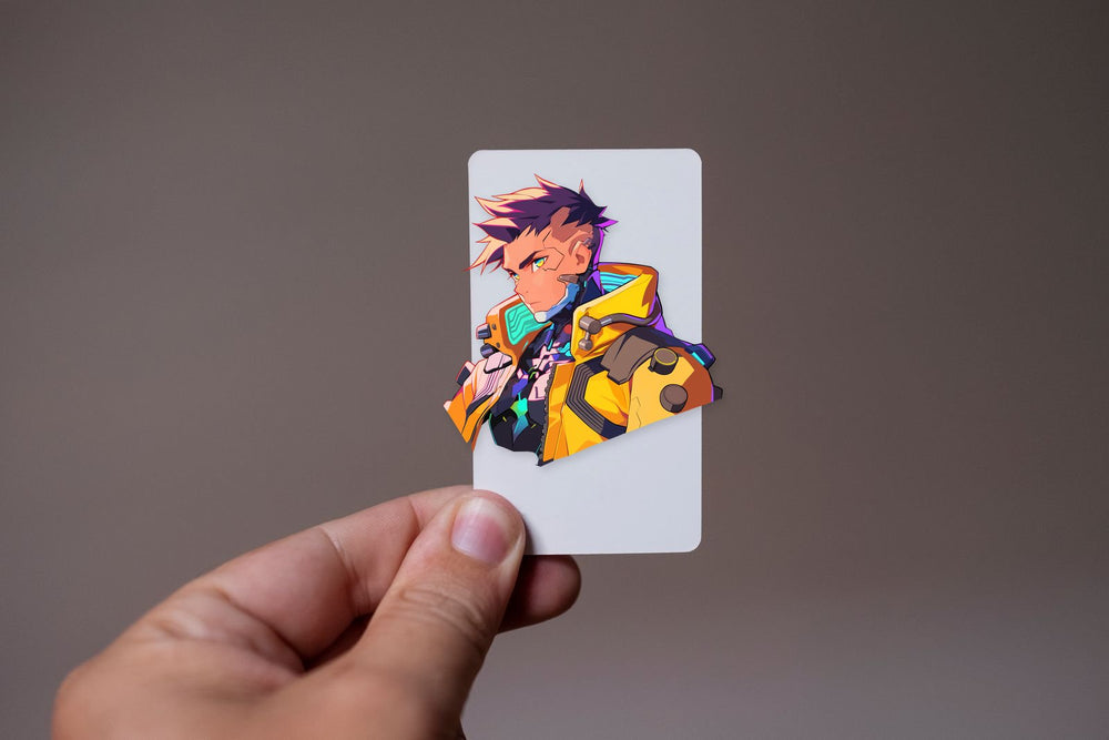 Cyberpunk Edgerunners Neon Warrior Sticker