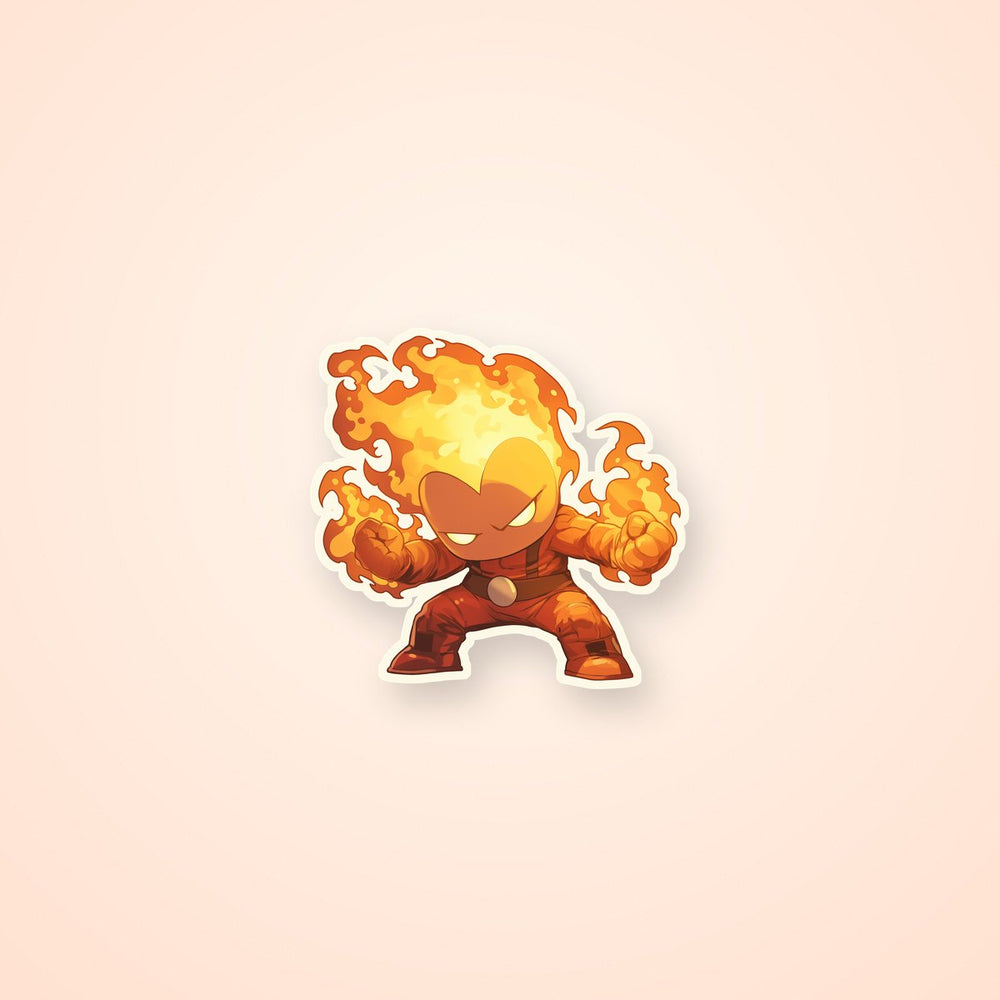Marvel Human Torch Retro Sticker