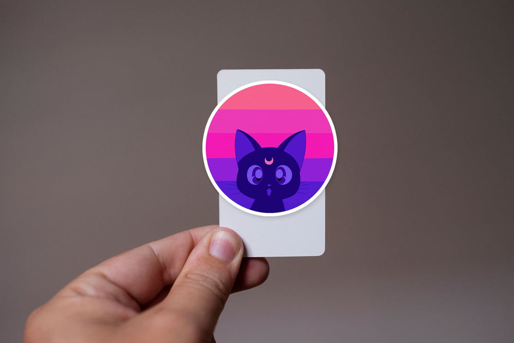 Luna Magical Cat Anime Sticker