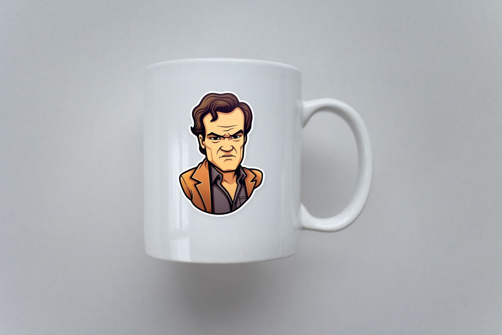Quentin Tarantino Cartoon Style Sticker
