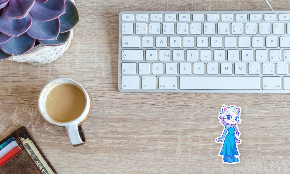 Hello Kitty Elsa Crossover Sticker