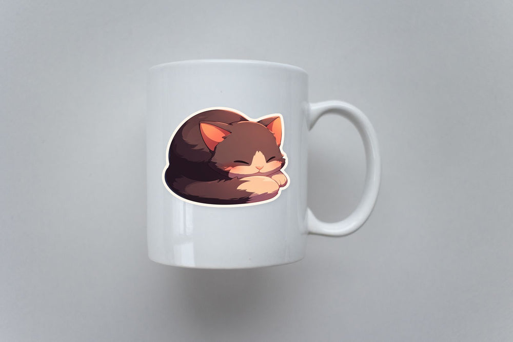 Purrfect Dreams Cat Sticker