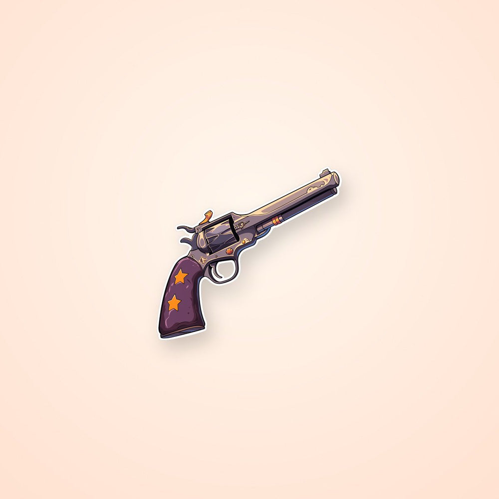 Aesthetic Revolver Art Sticker
