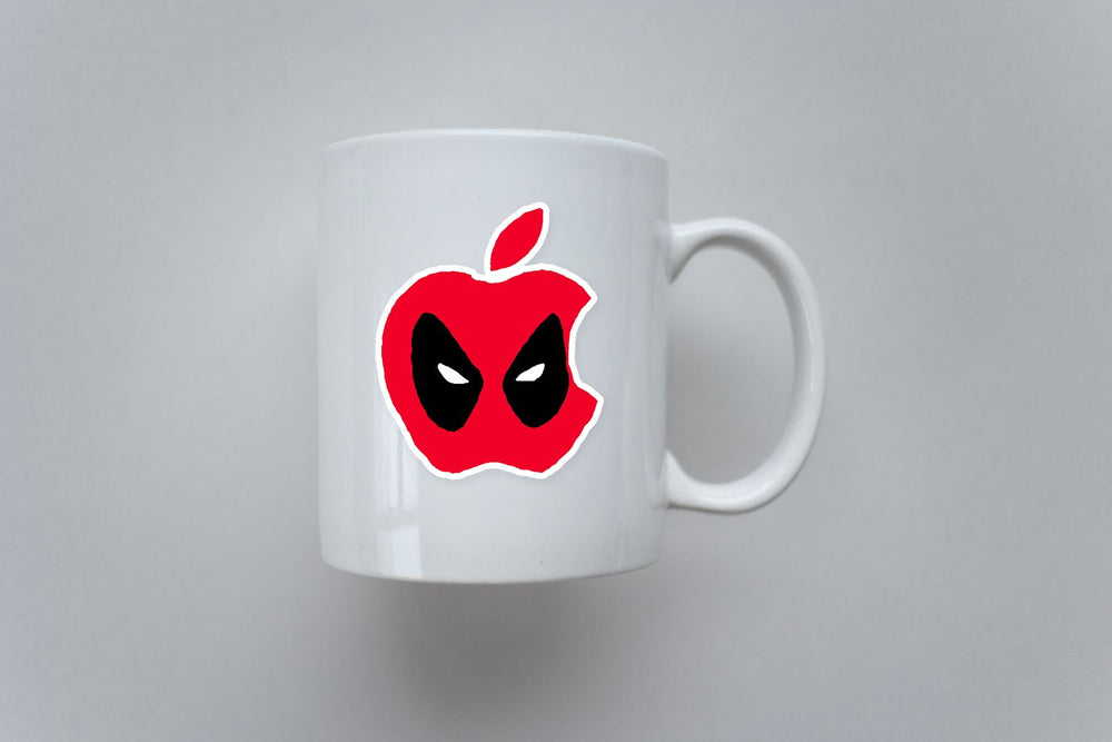 Deadpool Apple Logo Sticker